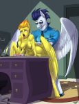  1girl anthro anthrofied breasts equine eyewear friendship_is_magic furry grin horse male male/female mammal my_little_pony nipples nude open_mouth pegasus pony sex siberwar soarin_(mlp) spitfire_(mlp) sunglasses tongue tongue_out wings wonderbolts_(mlp) 