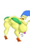  big_ass big_breasts breasts dat_ass huge_ass huge_breasts marge_simpson maxtlat milf nipples pussy the_simpsons yellow_skin 