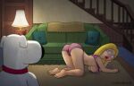  american_dad ass_up brian_griffin candy_roach crossover family_guy francine_smith presenting_hindquarters underboob 