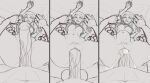  abdominal_bulge ben_10 ben_tennyson big_breasts big_dom_small_sub cousins cum dat_ass female femsub fourarms gwen_tennyson huge_balls huge_penis incest it&#039;ll_never_fit larger_male male maledom micro_short monochrome size_difference sketch smaller_female tagme throughmyshadow wide_hips 