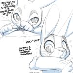  anthro canine dialogue disney english_text fox furry judy_hopps lagomorph male mammal nick_wilde oral rabbit sex size_difference sketch text white_background zootopia 