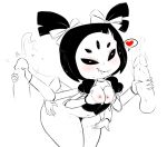 1_girl 1girl 2015 6_arms anthro arachnid areola arthropod blush bottomless breast breasts clothed clothing cum cum_on_face disembodied_penis erection female grin half-dressed handjob hearlesssoul heart male monochrome monster muffet multi_limb multiple_eyes nipples penis smile spider undertale undertale_(series) video_games wide_hips