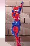 1girl ass clothed clothing female_only full_body looking_back lutzbay marvel may_parker mayday_parker newgrounds rear_view spider-girl spider-man_(series)
