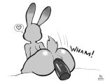  1girl anal anthro anus ass cameltoe carrot clothed clothing dialogue dildo disney drunkengeneral food fur furry grey_fur high_res judy_hopps lagomorph mammal masturbation rabbit rubber sex_toy shiny simple_background vegetable wide_hips zootopia 