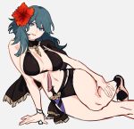  ass bikini breasts byleth_(fire_emblem)_(female) huge_ass huge_breasts looking_at_viewer swimsuit 