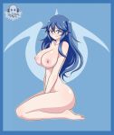  1girl adorable alluring big_breasts blue_eyes blue_hair breasts cute erect_nipples fire_emblem fire_emblem:_kakusei fire_emblem_heroes fuckable high_res hot ilustretsspoks insanely_hot looking_at_viewer lucina nintendo nipples nude sexy sitting smile sweet tiara wariza 
