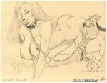 2004 bbw big_ass jessica_rabbit julius_zimmerman_(artist) monochrome spank spanked spanking who_framed_roger_rabbit 
