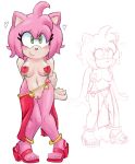  1girl 2016 amy_rose anthro big_breasts breasts extraspecialzone furry hedgehog mammal pussy sega white_background 