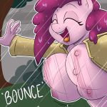  1girl 1girl 2016 anthro anthrofied areola bouncing breasts equine friendship_is_magic furry horse mammal my_little_pony nipples pinkie_pie_(mlp) pony raining strangerdanger 