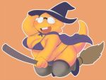 1girl 2020 2021 adorable alphys alphys_(undertale) anthro anthro_only aruput aruput_ut belly big_breasts bikini bikini_bottom bikini_top breasts broom broom_riding buckteeth cape chubby chubby_anthro chubby_belly chubby_female cute female_anthro female_only glasses halloween high_res holidays legwear lizard lizard_girl lizard_tail monster monster_girl navel non-mammal_breasts non-mammal_navel orange_background purple_bikini purple_bikini_bottom purple_bikini_top reptile reptile_girl reptile_tail riding scalie shoes simple_background solid_color_background solo_anthro solo_female stockings swimsuit tail teeth thighhighs undertale undertale_(series) witch witch_hat yellow_body yellow_skin