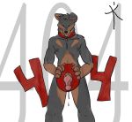 1_male 404_error anthro artist_request collar cum erection furry inanimate knot male male_anthro male_anthro_dog original original_character solo standing