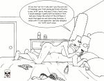  ass bart_simpson bed big_breasts breasts incest marge_simpson nude smile the_fear the_simpsons 