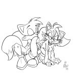  archie_comics fiona_fox mel_the_hybrid miles_&quot;tails&quot;_prower monochrome multiple_tails sega sonic sonic_team sonic_the_hedgehog tail 
