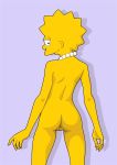  ass child evilweazel_(artist) lisa_simpson loli lolicon nude pearl_necklace shaved_pussy the_simpsons thighs yellow_skin 