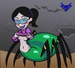  artist_request drider monster_girl shirt_lift small_breasts spider the_grim_adventures_of_billy_and_mandy velma_green 