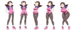  big_breasts breast_expansion breasts brown_hair capcom green_eyes hourglass_expansion kojiro-brushard kojiro-brushard_(artist) mega_man mega_man_legends rockman rockman_dash tron_bonne 