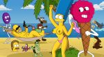  homer_simpson marge_simpson the_simpsons wvs yellow_skin 