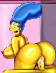  ass erect_nipples erect_penis huge_breasts marge_simpson nude reverse_cowgirl_position royhaynner shaved_pussy the_simpsons thighs vaginal whoa_look_at_those_magumbos yellow_skin 