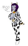 alternate_costume big_breasts breasts cow_bell cow_horns cow_print raven_(dc) slashysmiley teen_titans