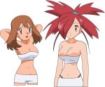  alluring asuna_(pokemon) bikini bra breasts flannery flannery_(pokemon) haruka_(pokemon) may may_(pokemon) pokemon 