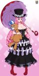 big_breasts breasts cleavage dress female kyoffie one_piece perona solo
