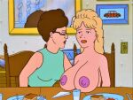  erect_nipples glasses huge_breasts king_of_the_hill luanne_platter no_bra peggy_hill topless 