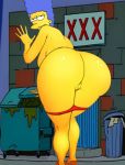  big_ass huge_ass looking_at_viewer marge_simpson milf the_simpsons yellow_skin 
