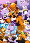  2girls bbmbbf blaze_the_cat furry marine_the_raccoon mobius_unleashed multiple_girls palcomix sega shadow_the_hedgehog sonic_(series) sonic_the_hedgehog_(series) surrender_the_booty tagme 
