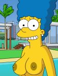  breasts marge_simpson nude smile the_simpsons topless 
