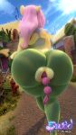  alicorn anal_beads dat_ass female_only fluttershy my_little_pony sex_toy snuddy 