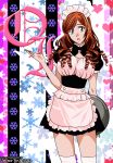  big_breasts bleach breasts heart inoue_orihime maid maid_outfit snowflake 