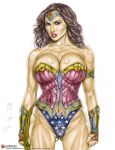  1girl actress armando_huerta bare_shoulders batman_v_superman big_breasts black_hair blue_eyes bracelet breasts celeb cleavage colorization coloured covered_breasts dc_comics dceu diana_prince erect_nipples erect_nipples_under_clothes eyebrows eyelashes female female_only gal_gadot high_resolution jewelry large_breasts lasso lasso_of_truth legs lips long_hair nipples solo thighs tiara whip wonder_woman wonder_woman_(series) 