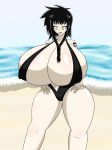 big_breasts bikini breasts medusa medusa_gorgon milf neikou soul_eater swimsuit