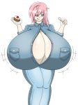 big_breasts breasts cake final_fantasy final_fantasy_xiii food lightning_farron neikou