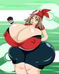 big_breasts breasts haruka_(pokemon) may may_(pokemon) neikou pokemon