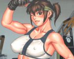  anime blush bouncing breasts ecchi gif gym nipples 