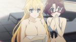  anime bikini breasts censored cleavage dark_skin ecchi gif nude pool pussy standing 