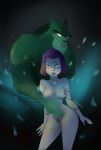  1boy 1girl beast_boy breasts dc_comics ecchipoo female female_pubic_hair forehead_jewel looking_at_viewer male nude pubic_hair pussy raven_(dc) short_hair standing tagme teen_titans 