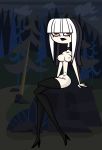  big_breasts breasts crimson_(the_ridonculous_race) goth nipples pussy stockings sugary_marshmallow the_ridonculous_race total_drama_island 