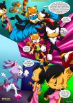  3girls archie_comics bbmbbf blaze_the_cat furry marine_the_raccoon mobius_unleashed multiple_girls nicole_the_lynx palcomix sega shadow_the_hedgehog sonic_(series) sonic_the_hedgehog_(series) surrender_the_booty tagme 
