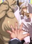 air_hike airhike artist_cg blonde_hair blush bride cg_art cheating cuckold dress extreme_content female forced_to_watch hands high_resolution male_pov monster monster_violation ntr open_dress open_wedding_dress orc orc_ni_maketa_kuni orc_ni_maketa_kuni_2 pig_man pov pov_hands tongue violation