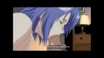  anime aniyome_wa_ijippari bed bedroom big_breasts blue_hair breasts fellatio hentai katsuragi_mai lover_in_law nude oral sex 