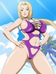  1girl big_breasts bikini breasts female_only grimphantom naruto swimsuit tsunade 