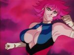  1girl anime arm armband armpits arms babe bare_arms bare_shoulders big_breasts breasts choker cleavage cleavage_cutout clenched_hand clenched_hands cutie_honey cutie_honey_(character) kisaragi_honey looking_at_viewer magical_girl neck red_hair short_hair smile upper_body 