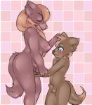  1girl age_difference anthro blue_eyes blush breasts canine claralaine dog duo fingering fur furry hair incest larger_female male male/female mammal milf mother_and_son nipples nude open_mouth parent penis pussy shower size_difference smaller_male son testicles tongue younger_male 