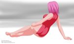  alexpetrow ass bad_feet big_ass big_breasts breasts feet naruto one-piece_swimsuit sakura_haruno soles swimsuit toes 