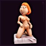  3d breasts erect_nipples family_guy kneel lois_griffin nude shaved_pussy thighs 