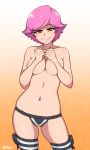  akairiot big_breasts breasts doubutsu_no_mori lingerie nintendo topless villager_(doubutsu_no_mori) yandere 