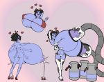 butt cute excessive_lactation gigantic_breasts holding_breasts hyper hyper_breasts hyper_nipples lactating lactation massive_breasts milking_machine muffet ponytail sassy spider spider_girl squeeze undertale 