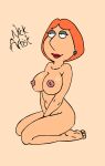  ass big_breasts bouncing_breasts erect_nipples family_guy gif kneel lois_griffin nickartist nude thighs 